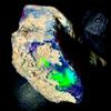 OPAL EMPIRE Natural Opal rough Gemma, Etiope black opal, fire opal Crudo 12 KT 20x18 MM