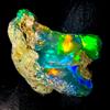OPAL EMPIRE Ethiopian Opal Grezzo Naturale Black Opal Fire Opal 8 Ct 14x11 mm