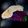 OPAL EMPIRE Ethiopian Opal Nero Opale Gemma Naturale Grezzo Fire 8 Ct 19x19 mm