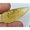 Gemsmyriad 100% Naturale Tanzania Giallo Ambra 15.45 CT Non Trattati Certificato S Insetto