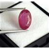 3.25 CT Naturale Mozambico Rosso Rubino 10 X 6 MM Ovale Gemma Certificato B77728