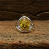 Handmade Good-Looking Limone Topazio Gemma 925 Argento Sterling Handmade Anello All Size