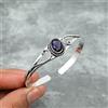 Bracciale Cuff In Argento Sterling 925 Fatto A Mano In Ametista Africana RM-25