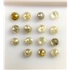 NATURAL ROSE CUT DIAMONDS Pebble Naturale A Forma Rotonda Da 0,45 Carati Di Diamante Rosa
