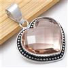 Pendente Fatto A Mano In Argento Sterling 925 Con Gemma Morganite EB-38