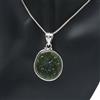 Pendente Fatto A Mano In Argento Sterling 925 Con Gemma Di Moldavite