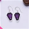 Regalo di Natale Ametista Gemma 925 Argento Sterling Fatto a Mano Orecchino
