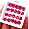 20 Pezzi Rubino Naturale 6 MM Cuscino Taglio Ricco Rosso Certificato Loose Gemme