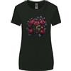 Gildan Una Maschera Cinese Con Rose Gothic Goth T-Shirt Donna A Taglio Ampio