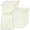 JEUIHAU Confezione da 15 sacchetti in tela con coulisse, 30 x 40 cm, per scarpe, portatili, con coulisse, sacchetti regalo in tessuto per matrimoni, feste, compleanni, viaggi, colore beige