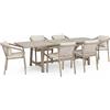 BIZZOTTO Set Tavolo Kalimera Timber Allungabile + 6 Poltrone Bizzotto