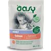 Oasy Bocconcini in Salsa Adult per Gatti - Con Salmone - 12x85 gr