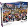 Buffalo Games - Ali Corti - Winter Village Festival - Puzzle da 2000 pezzi per adulti impegnativo puzzle perfetto per serate di gioco - Dimensioni del puzzle finito è 38,50 x 26,50