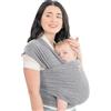 KeaBabies Baby Wrap Carrier - Tutto in 1 Original Baby Carrier Fascia da Neonato a Bambino, Facile da Indossare, Legatura Senza Mani, Leggero, Impacchi per Bambini Traspiranti (Classic Gray)