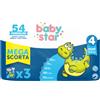 FARVIMA MEDICINALI SpA Babystar Mega scorta Taglia 4 - 8/18kg - 54 Pannolini