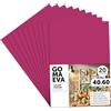 m-office Fogli di Gomma Eva Colorata, Gomma Crepla per Scrapbooking, Scuola, Cartoncini Creativi, Lavoretti, Torte Scenografiche, Scuola o Progetti Artistici 40x60cm (Fucsia, 20 uds)