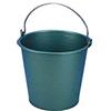 EDA Secchio agricolo da 16 l, in plastica, con manico in metallo, diametro 33 x altezza 29 cm, colore: verde