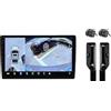 OEM Autoradio con display ad alta risoluzione, compatibile con Porsche Cayenne 1 9PA (2002-2010), V9 Plus (4 GB / 64 GB) + telecamera a 360° (nero)