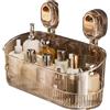 Generic Scatola portaoggetti da bagno senza fori, mensola da bagno senza trapano, scaffale con ventose, resistente, per organizzare il bagno e la cucina (oro)
