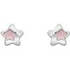 Turmalina by martina, Orecchini in Argento Sterling 925 con Piccole Stelle, Rodiati per Bambine e Donne, 6 mm