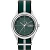 Timex Marlin Jet TW2Y37500 - Orologio al quarzo da uomo, 38 mm, cinturino in tessuto verde con quadrante verde e cassa in acciaio inox