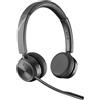 HP Poly Cuffia con microfono HP Poly Cuffie biaurali per ufficio Savi 7220 DECT 1880-1900 MHz [8D3G8AA]