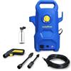 Goodyear - Idropulitrice ad alta pressione, elettrica 1400 W 100 bar, kit detergente 200 ml, pistola e lancia PP, tubo 5 m, sistema auto stop, idropulitrice compatta ed efficiente