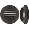 FEINZ Griglia di Ventilazione 150 MM Nera in Plastica, Griglia di Aerazione a Parete per Esterno e Interno con Rete Antinsetti, Ideale per Bagno, Cucina, Garage e Casa