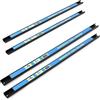 Wiltec Set di barre magnetiche 4x61 cm Barra porta utensili a parete in acciaio per officina