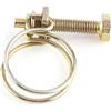Akozon Fascette Stringitubo 10 pezzi Filo Doppio Regolabile Filo Flessibile per Acqua Morsetto per Tubi (29mm（25-29）)