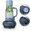 Ninja BlendBoss Frullatore compatto con bicchiere portatile, frullatore personale con bicchiere da viaggio rimovibile, 3 modalità automatiche preimpostate, color Ciberspazio DB351EUCY