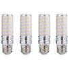 ANYPOWK Lampadina LED a forma di mais, 8 W, equivalente a 60 W, 800 lm, base E26, bianco caldo, 3000 K, non dimmerabile, confezione da 4