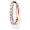 Thomas Sabo orecchino da donna pietre bianche creole singole argento sterling 925 CR659-416-14