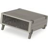 BOPLA UM 52011 - Set di contenitori Pult (larghezza x altezza x profondità), 223 x 72 x 199 mm, in plastica, grigio chiaro, grigio agata, 1 pezzo