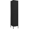 vidaXL Armadio Nero 35x46x180 cm in Acciaio