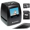 AgfaPhoto - Scanner per pellicole digitale - Realiview AFS100-10 MP, schermo LCD da 2,4 - Diapositive e negativi 35 mm/135 - Negativi in bianco e nero - Cavi, supporti inclusi + scheda SD da 32 GB