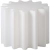 Slide Sgabello Tavolino Gear Bianco Latte 55x55 cm