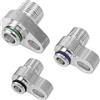 NONE Set 3 Pezzi Adattatori R134a per Tubi Flessibili, Serbatoi, Auto, Refrigerante, Connessione Rapida, Linee Personalizzate, Compressore, Essiccatore, Condensatore, Radiatore