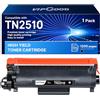 VIPGOOD TN2510 TN-2510 Cartuccia Toner con Chip Compatibile per Brother TN 2510 TN2510XL per MFC L2800DW MFC L2827DW MFCL2835DW HL-L2400DWE HL-L2445DW DCP-L2665DW MFC-L2860DWE (1 Nero)