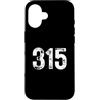 Area Code Tees Custodia per iPhone 16 315 Prefisso Syracuse NY Telefono Mobile 315