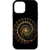 Fibonacci Golden Ratio Geometry Mathemat Custodia per iPhone 12 mini Matematica matematica geometria a spirale rapporto aureo di Fibonacci