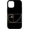 Fibonacci Golden Ratio Geometry Mathemat Custodia per iPhone 12/12 Pro Fibonacci Golden Ratio Geometria Amante Matematica Matematica Amante