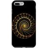 Fibonacci Golden Ratio Geometry Mathemat Custodia per iPhone 7 Plus/8 Plus Matematica matematica geometria a spirale rapporto aureo di Fibonacci