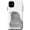 Perroquets numériques Custodia per iPhone 11 ritratto pappagallo acquerello amazon corona gialla