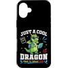 S2Shop Back To School Dragon Student Custodia per iPhone 16 Plus Just A Cool Dragon Back To School 2026 Studente Learning Fun