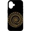 Fibonacci Golden Ratio Geometry Mathemat Custodia per iPhone 16 Spirale d'oro Fibonacci Sequenza Geometria Amante Matematica