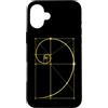 Fibonacci Golden Ratio Geometry Mathemat Custodia per iPhone 16 Plus Matematica Matematica Geometria Spirale Dorata Sequenza Fibonacci