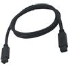 zdyCGTime cavo Alta qualità FireWire 800 IEEE 1394b Cavo della scheda di acquisizione da 9pin maschio a 9pin maschio Compatibile con PC,iLink e tutte le periferiche IEEE-1394b.(1Pezzo/Nero)