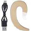 Acouto Cuffie a Mani Libere Gancio per L'orecchio Cuffia Auricolari Conduzione Ossea Indolore (nero) (Oro)