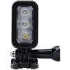PUSOKEI Impermeabile LED Fill Light 5500-6000k 300LX Dimmerabile Fill Night Light Subacquea Immersione LED Video Lampada Adatta per Tutte le Action Camera, per Yi Sports Camera